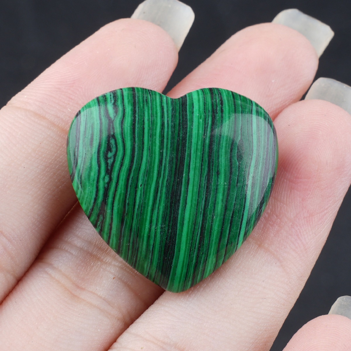 25X25X9MM Love Heart Gemstone for Home Decor
