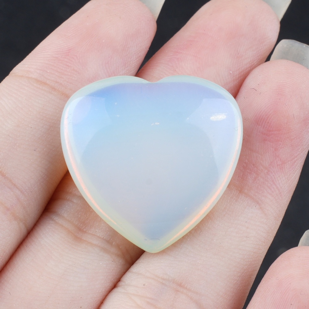 25X25X9MM Love Heart Gemstone for Home Decor