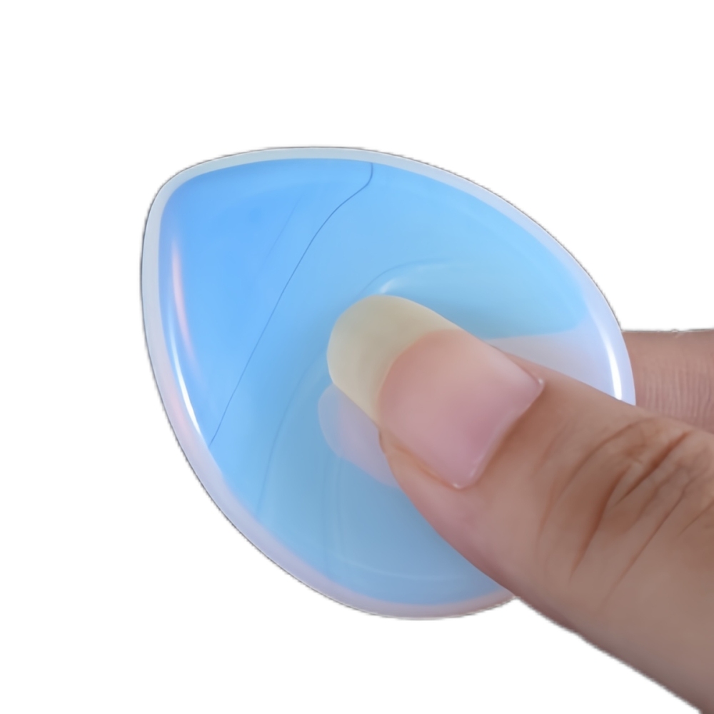 Worry Stone for Anxiety Relief, 35x45mm Teardrop Shape Palm Stone, Natural Healing Gemstone for Stress