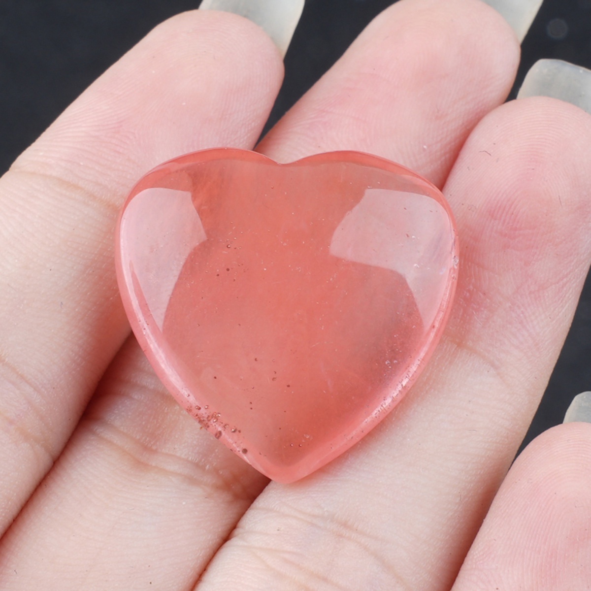 25X25X9MM Love Heart Gemstone for Home Decor
