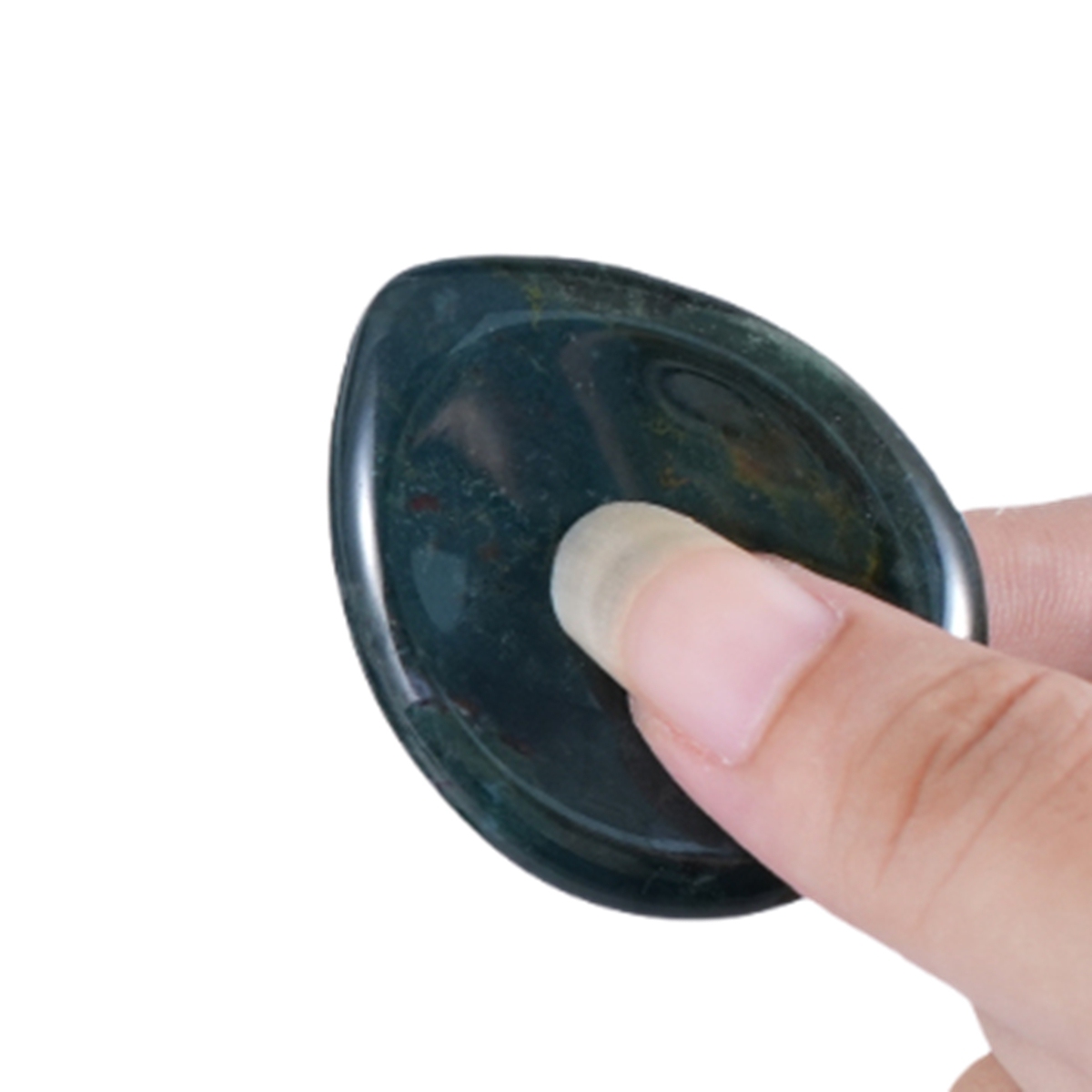 Worry Stone for Anxiety Relief, 35x45mm Teardrop Shape Palm Stone, Natural Healing Gemstone for Stress