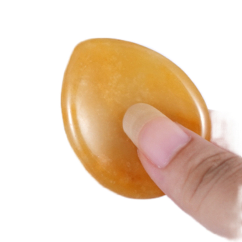 Worry Stone for Anxiety Relief, 35x45mm Teardrop Shape Palm Stone, Natural Healing Gemstone for Stress
