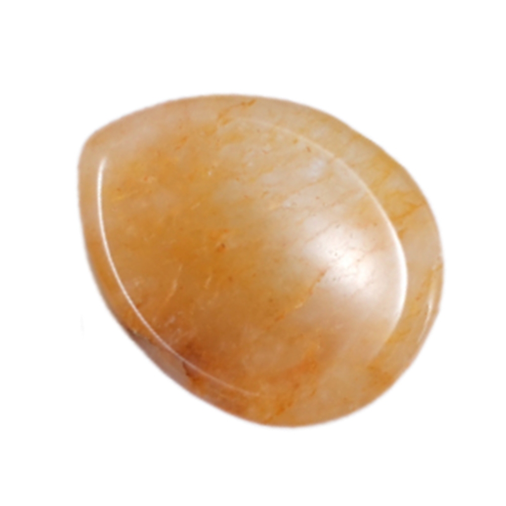 Worry Stone for Anxiety Relief, 35x45mm Teardrop Shape Palm Stone, Natural Healing Gemstone for Stress