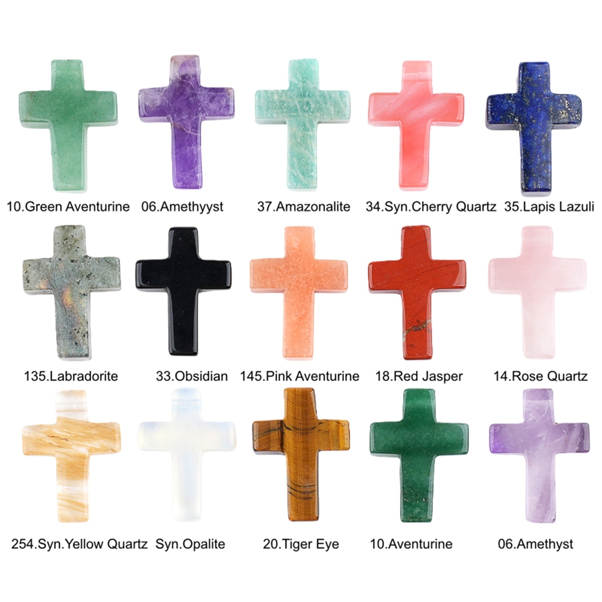 22x30mm Cross Shaped Gemstone Pendant Drilled Horizontal Hole for Making Jewelry