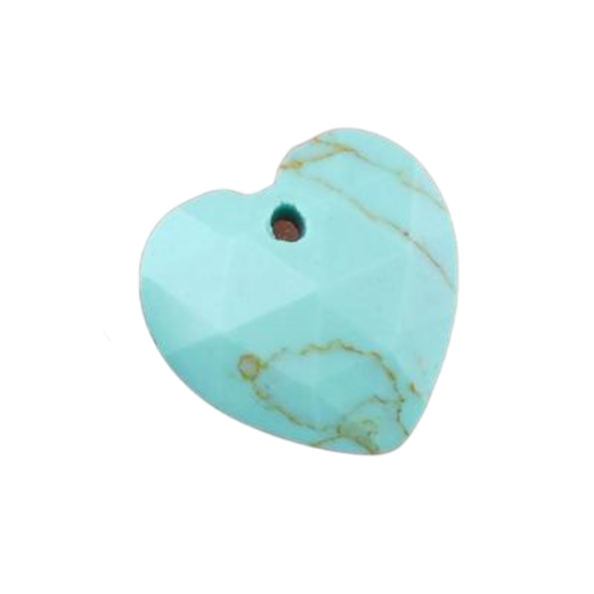 13mm Facted Stone Heart Pendant for Making Jewelry