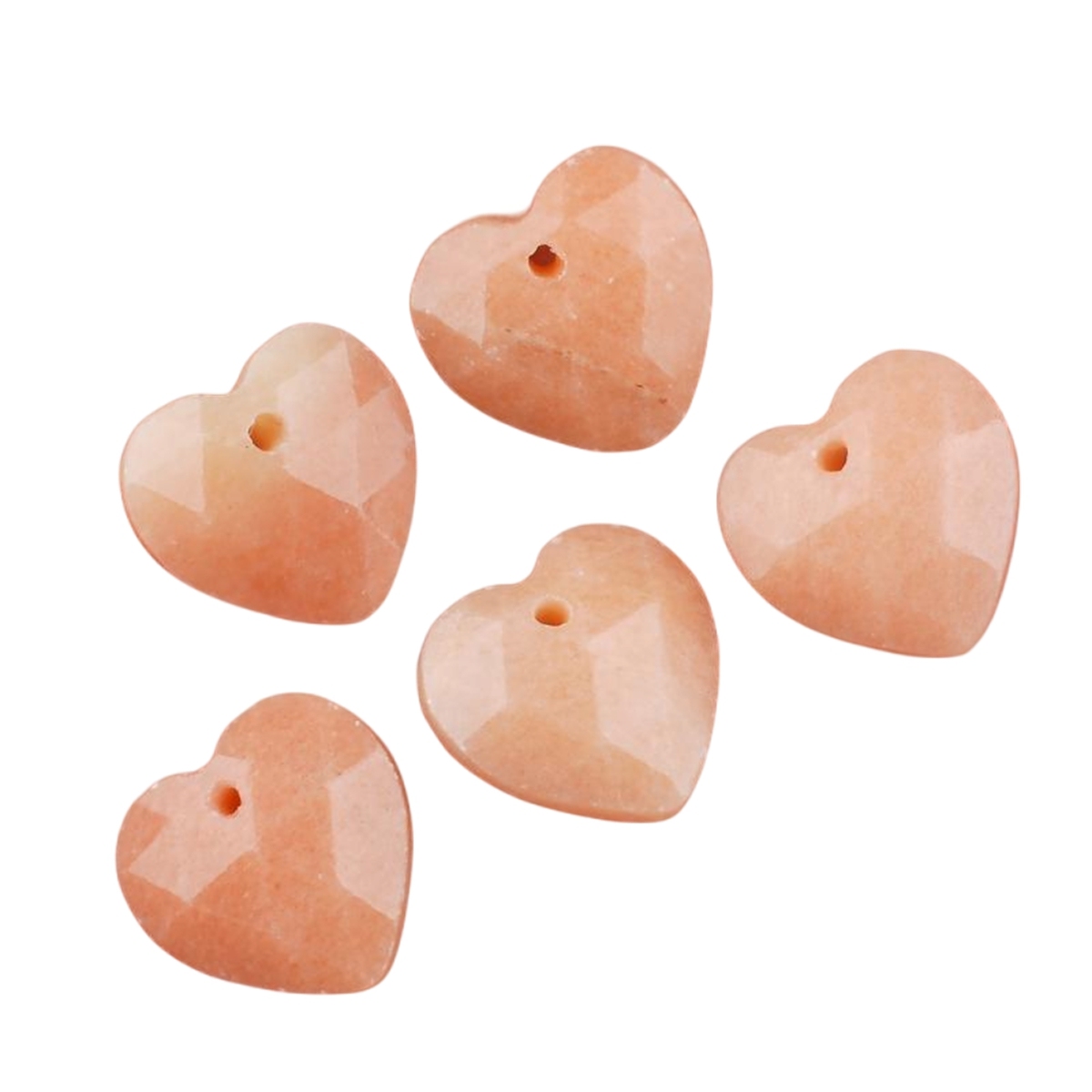 13mm Facted Stone Heart Pendant for Making Jewelry