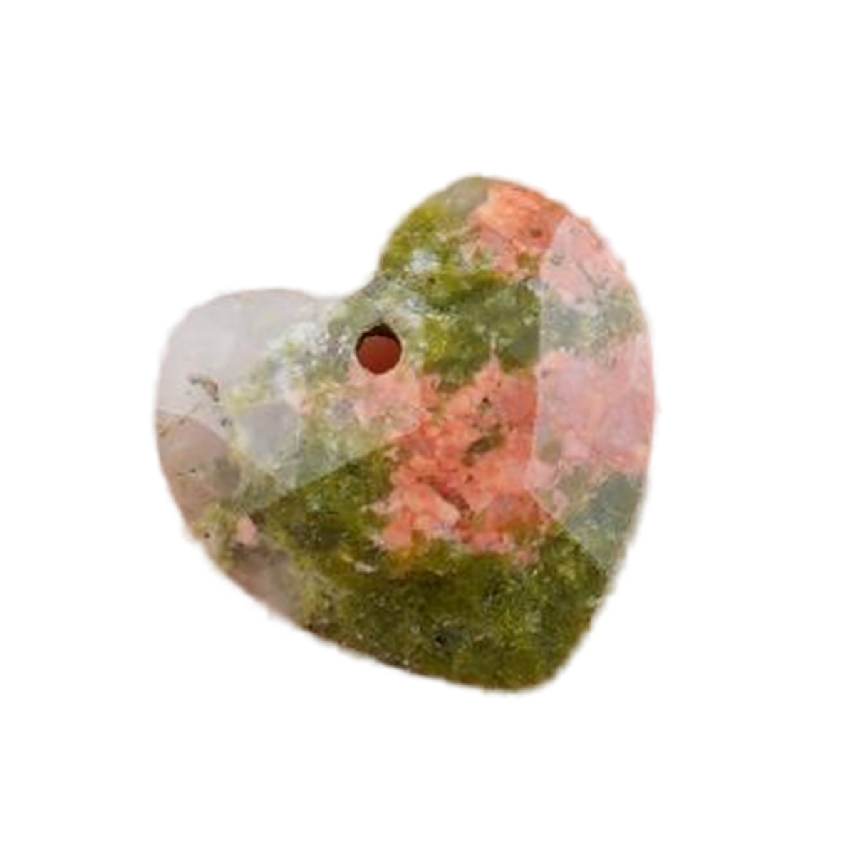 13mm Facted Stone Heart Pendant for Making Jewelry