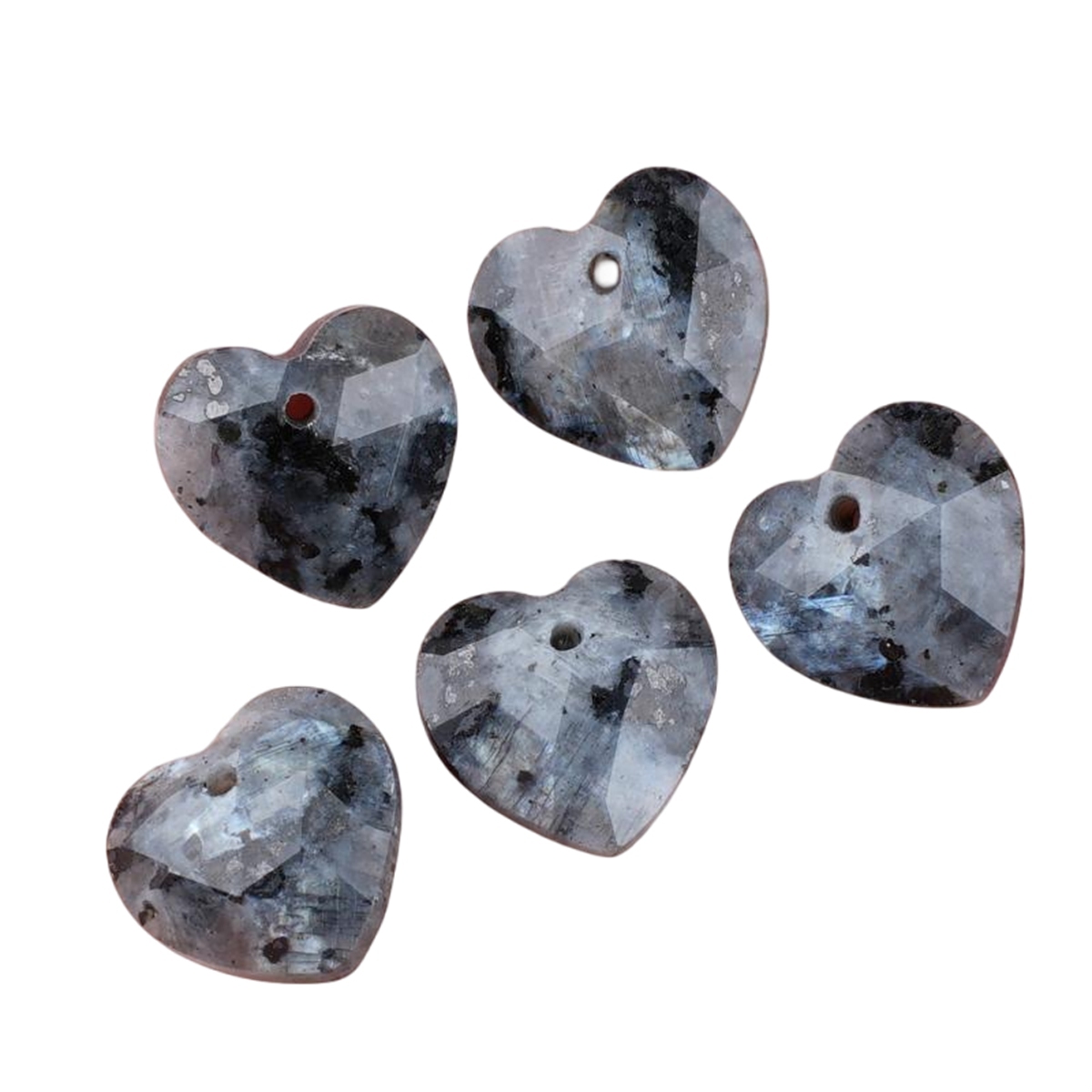 13mm Facted Stone Heart Pendant for Making Jewelry