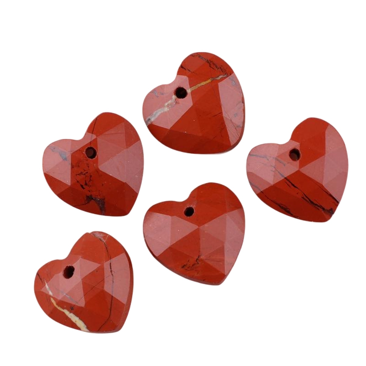 13mm Facted Stone Heart Pendant for Making Jewelry