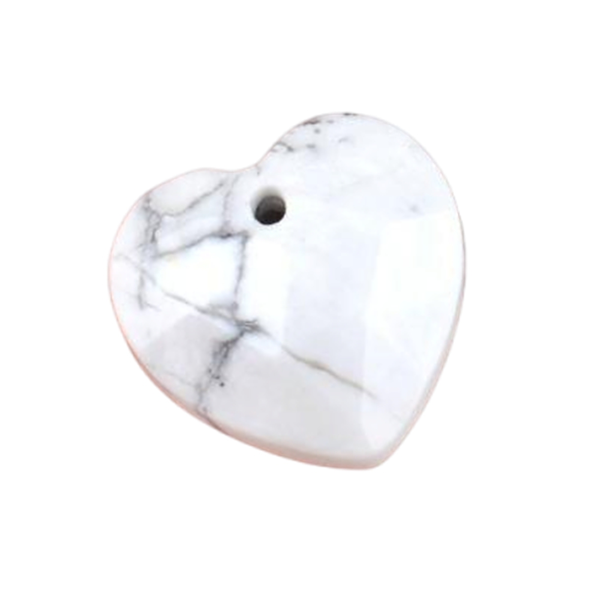 13mm Facted Stone Heart Pendant for Making Jewelry