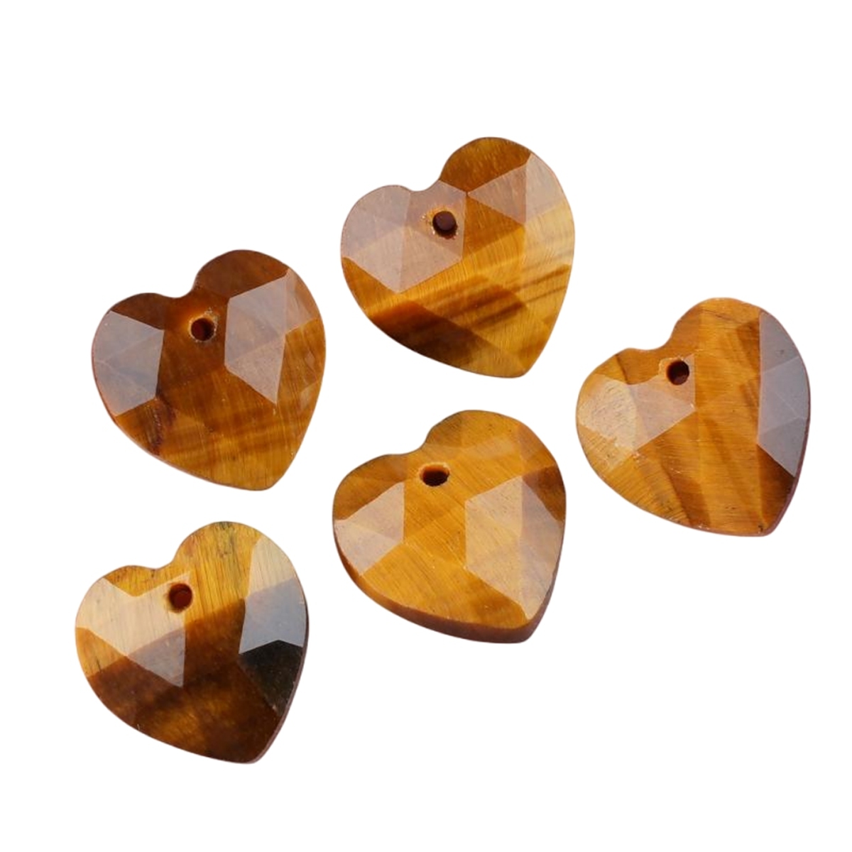 13mm Facted Stone Heart Pendant for Making Jewelry