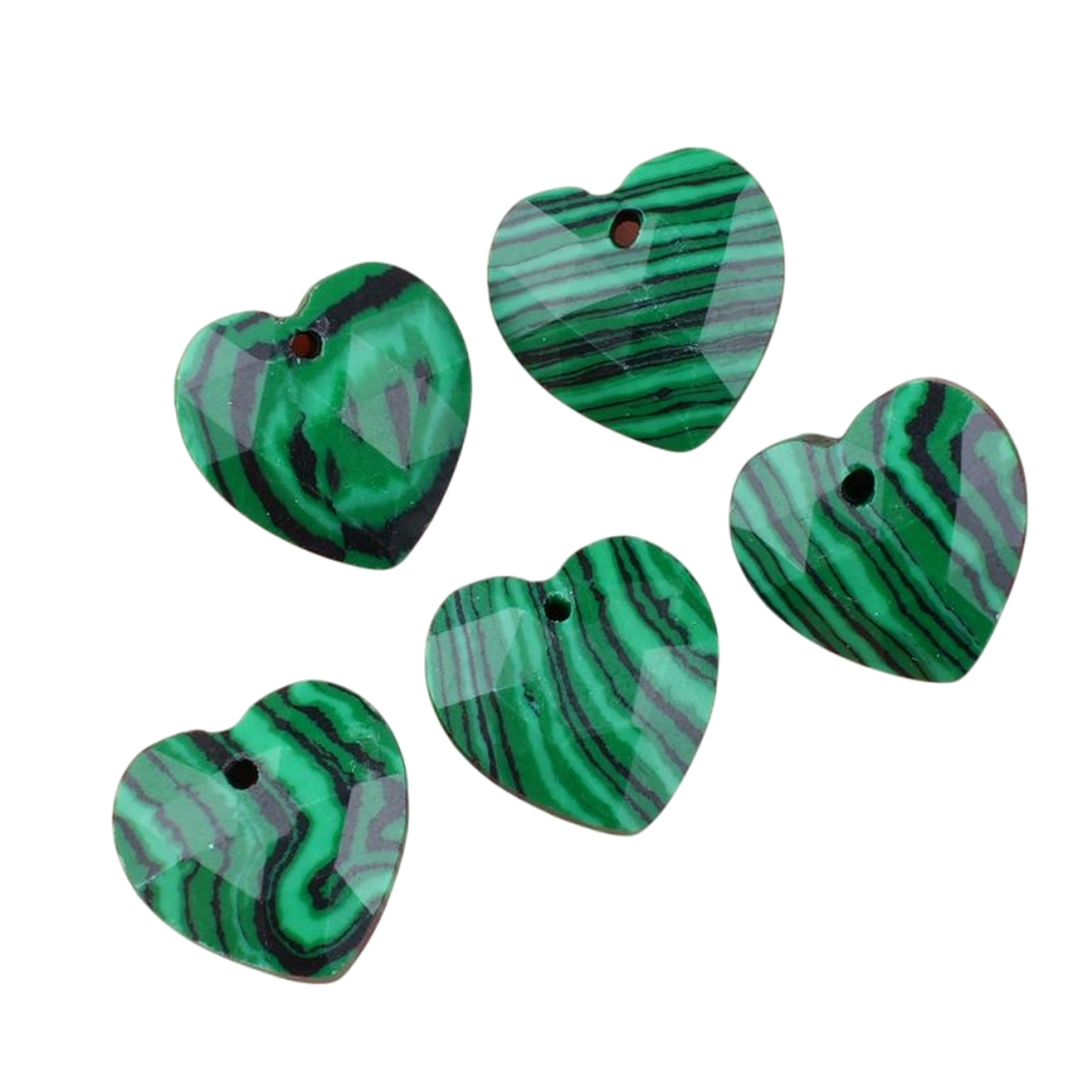 13mm Facted Stone Heart Pendant for Making Jewelry