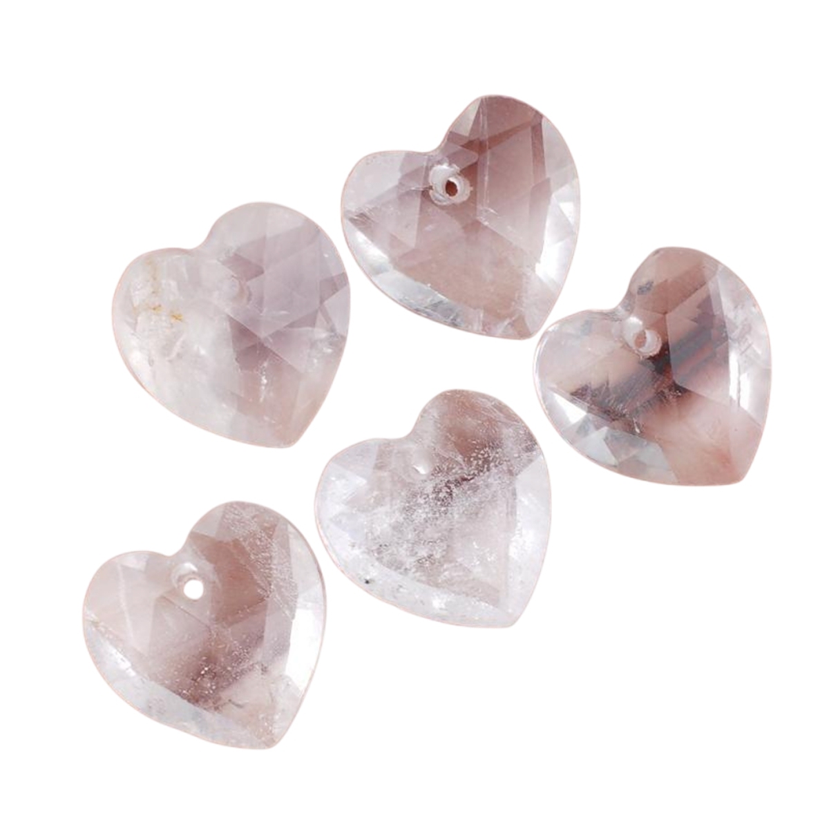13mm Facted Stone Heart Pendant for Making Jewelry