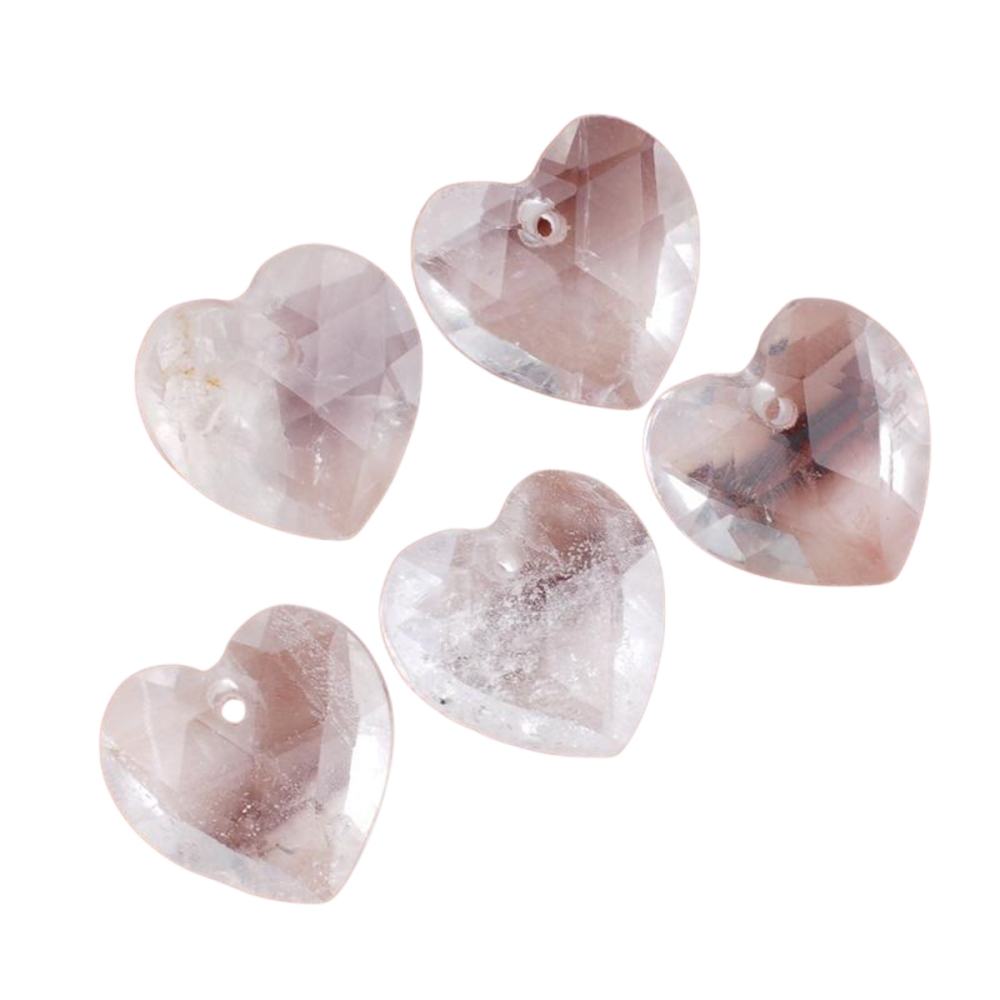 13mm Facted Stone Heart Pendant for Making Jewelry