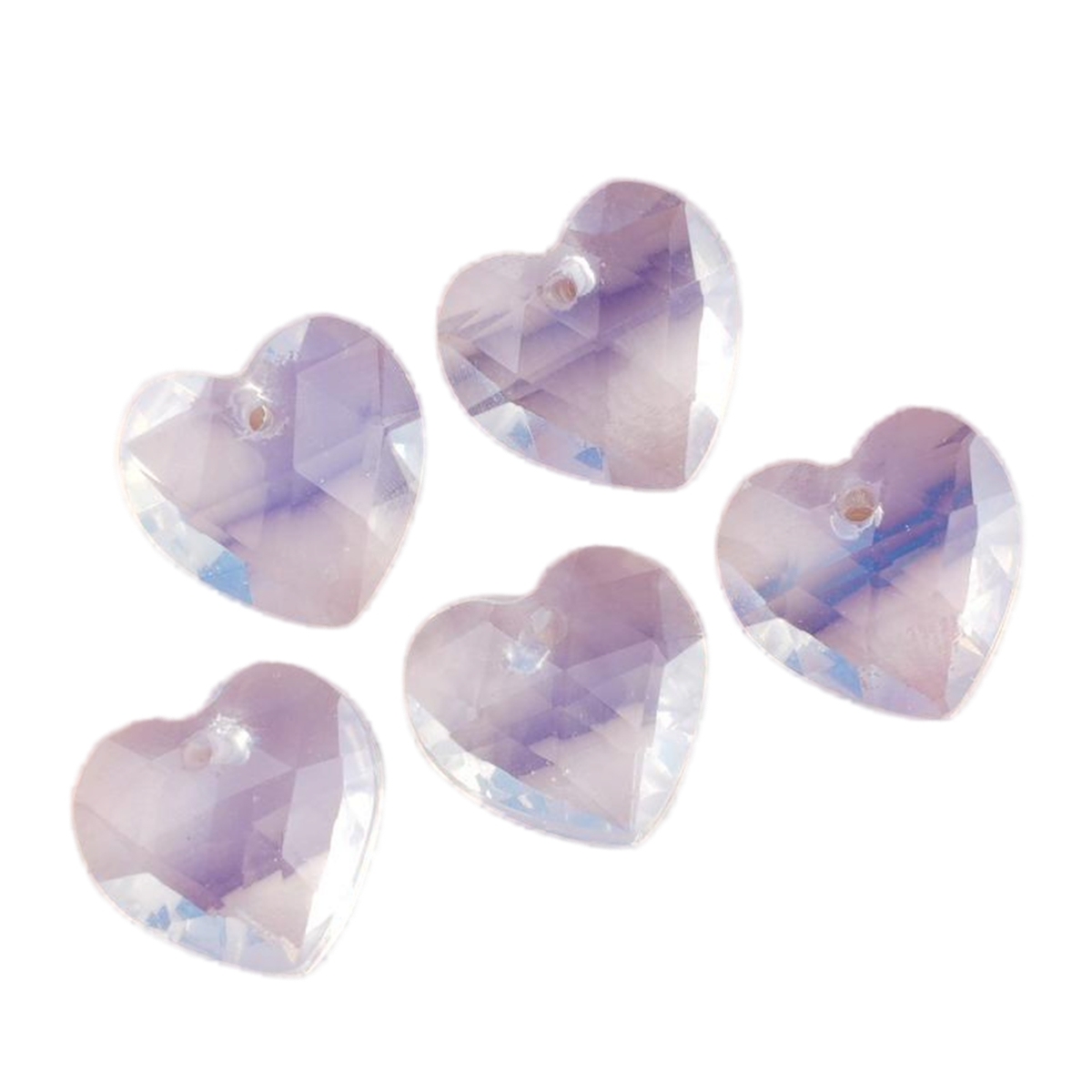 13mm Facted Stone Heart Pendant for Making Jewelry