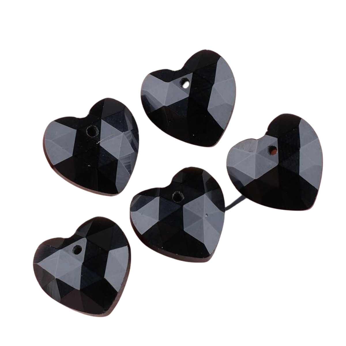 13mm Facted Stone Heart Pendant for Making Jewelry