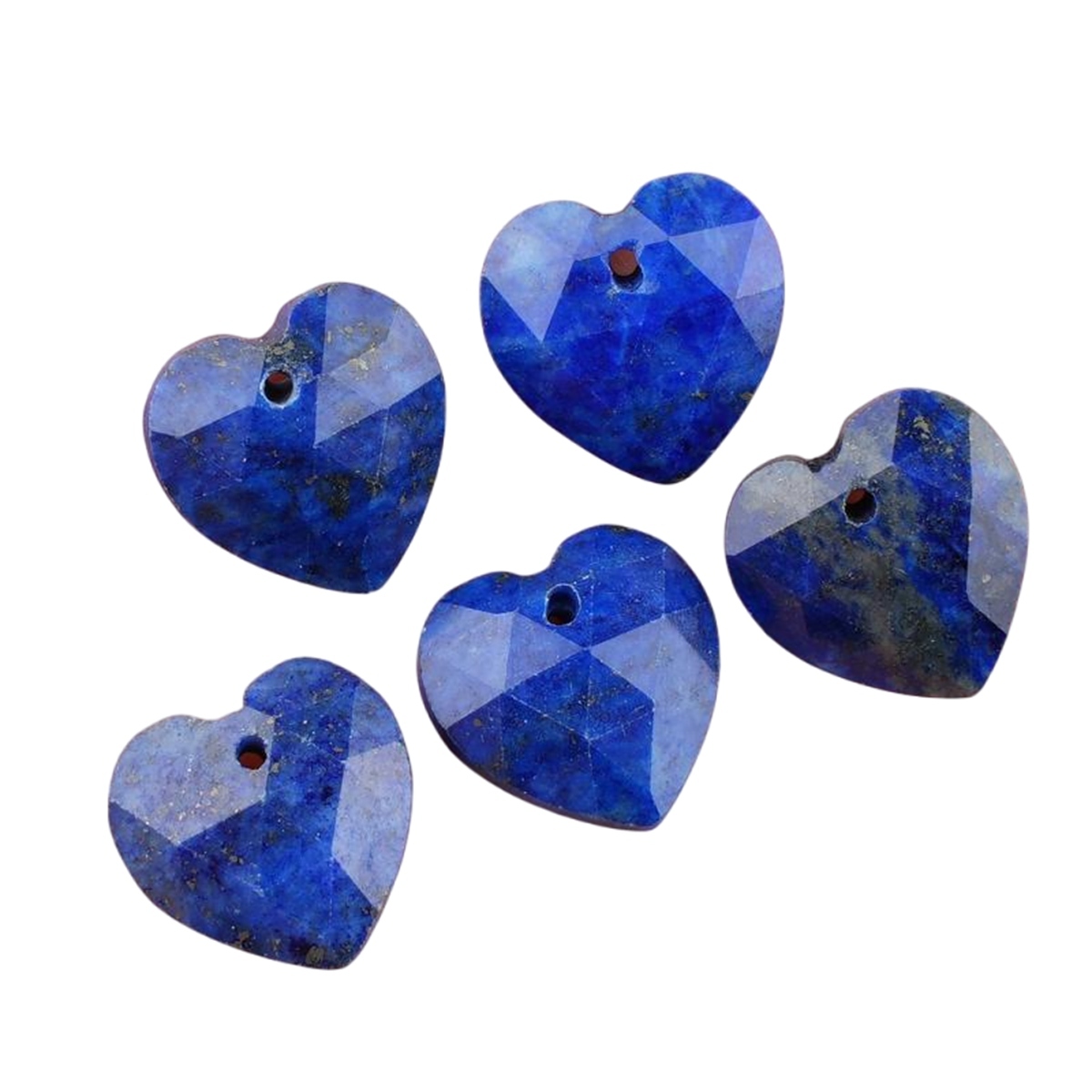 13mm Facted Stone Heart Pendant for Making Jewelry
