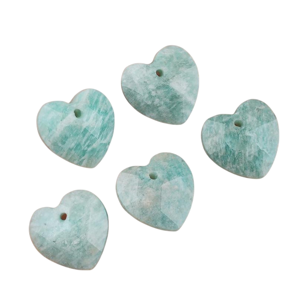 13mm Facted Stone Heart Pendant for Making Jewelry