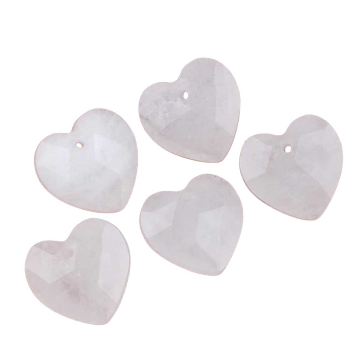 13mm Facted Stone Heart Pendant for Making Jewelry