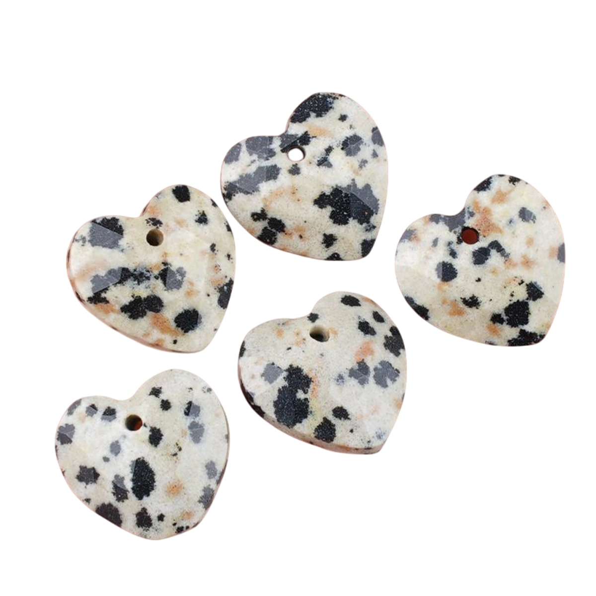 13mm Facted Stone Heart Pendant for Making Jewelry
