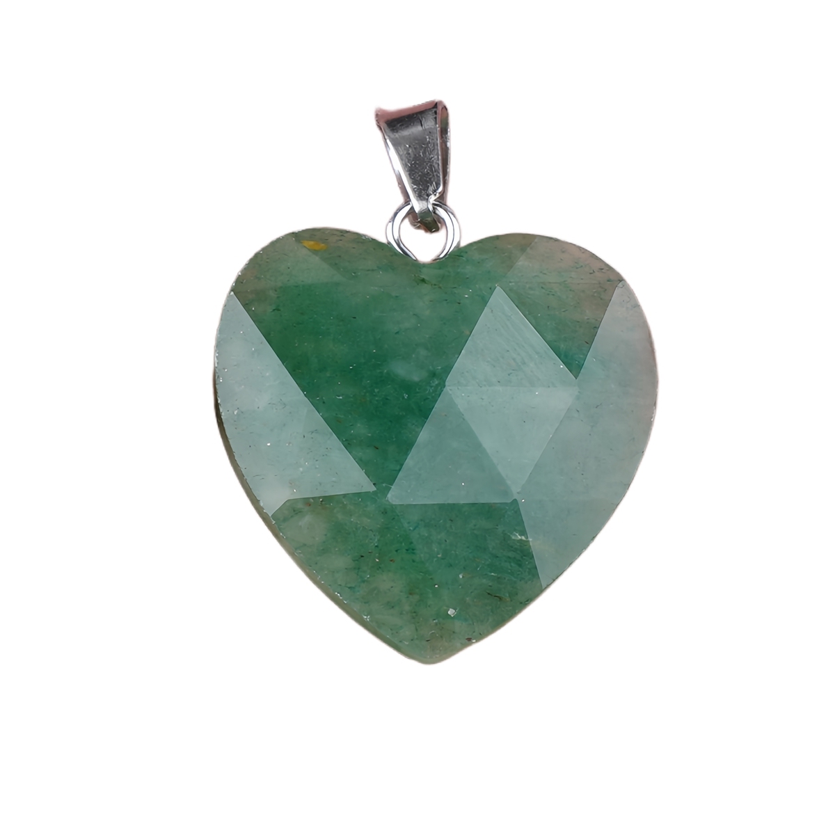 20MM Faceted Heart Gemstone Pendant For Making Jewelry