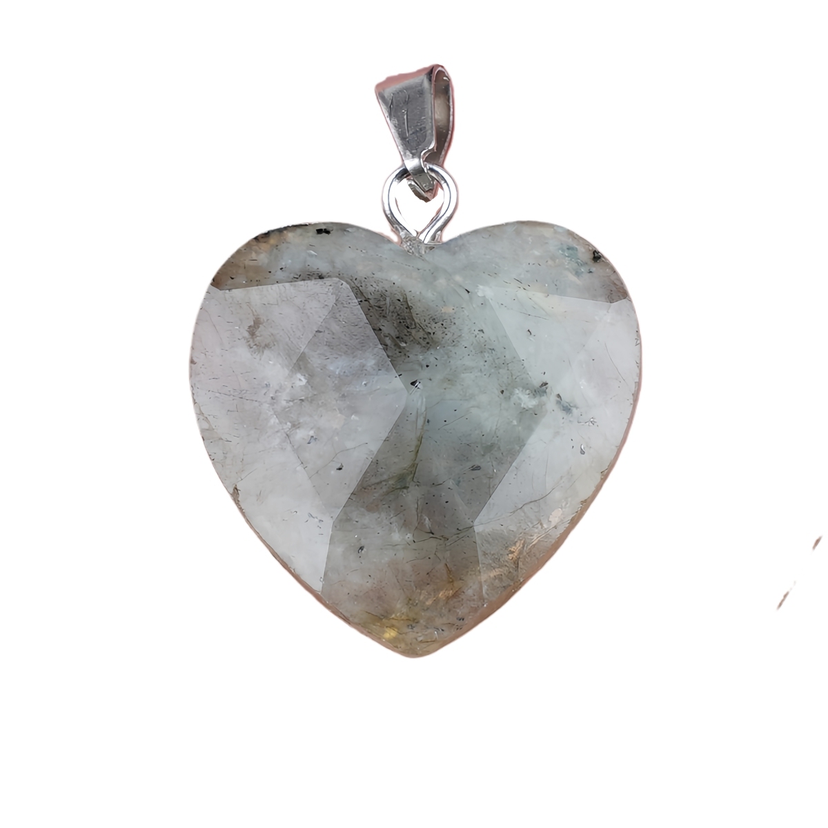 20MM Faceted Heart Gemstone Pendant For Making Jewelry