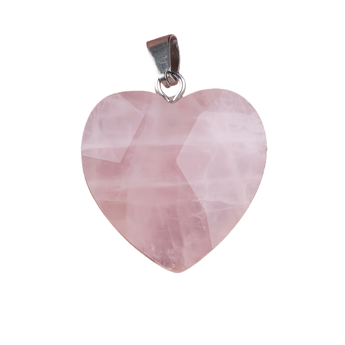 20MM Faceted Heart Gemstone Pendant For Making Jewelry