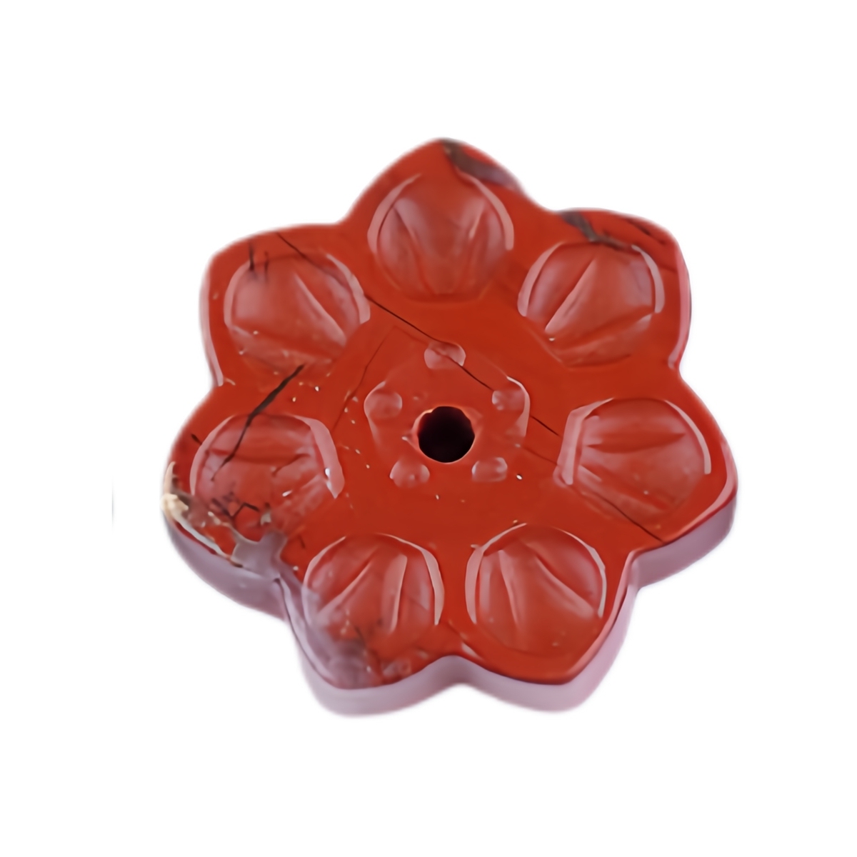 Lotus Flower Aromatherapy Pendant, 30MM Crystal Grid Stone Fragrance Holder for Essential Oils, DIY Chakra Jewelry Gift, Manifestation Tool