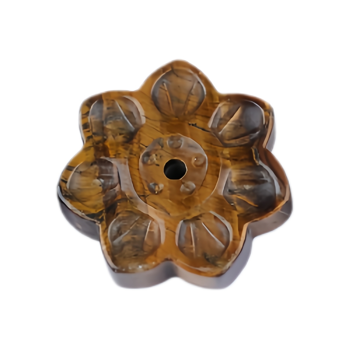 Lotus Flower Aromatherapy Pendant, 30MM Crystal Grid Stone Fragrance Holder for Essential Oils, DIY Chakra Jewelry Gift, Manifestation Tool
