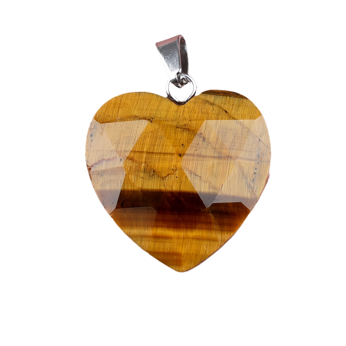 20MM Faceted Heart Gemstone Pendant For Making Jewelry