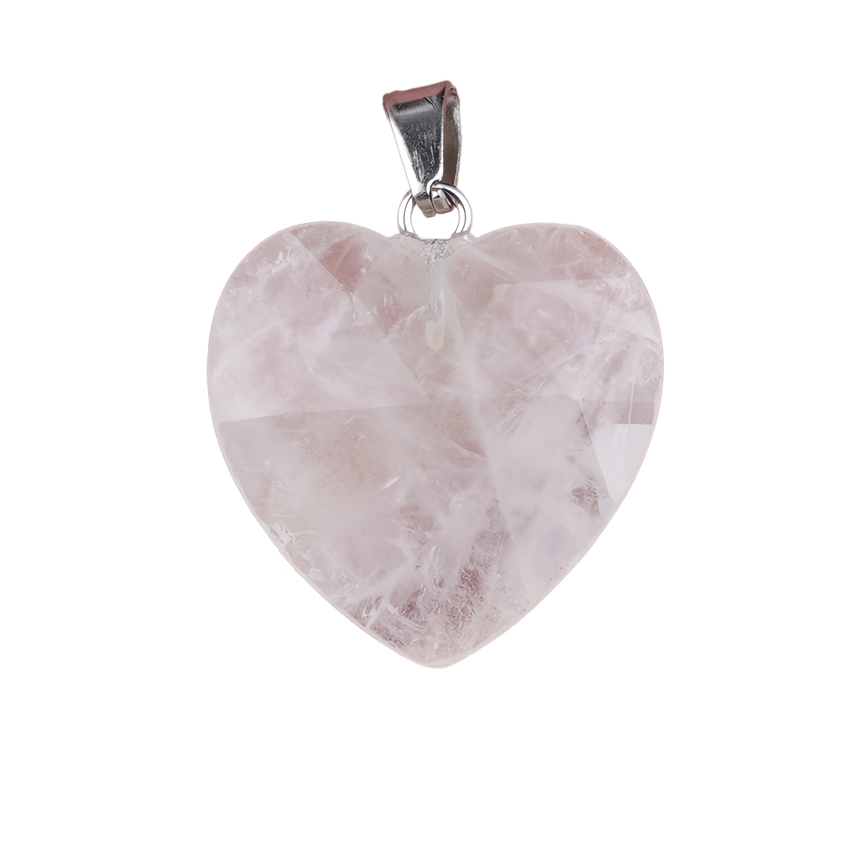 20MM Faceted Heart Gemstone Pendant For Making Jewelry