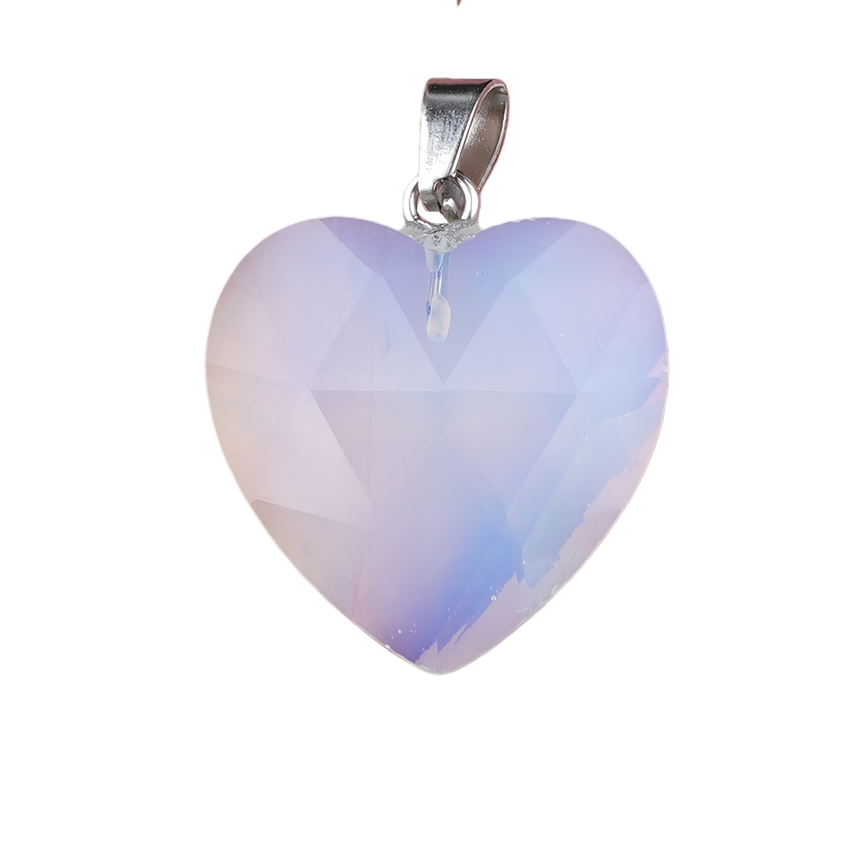 20MM Faceted Heart Gemstone Pendant For Making Jewelry