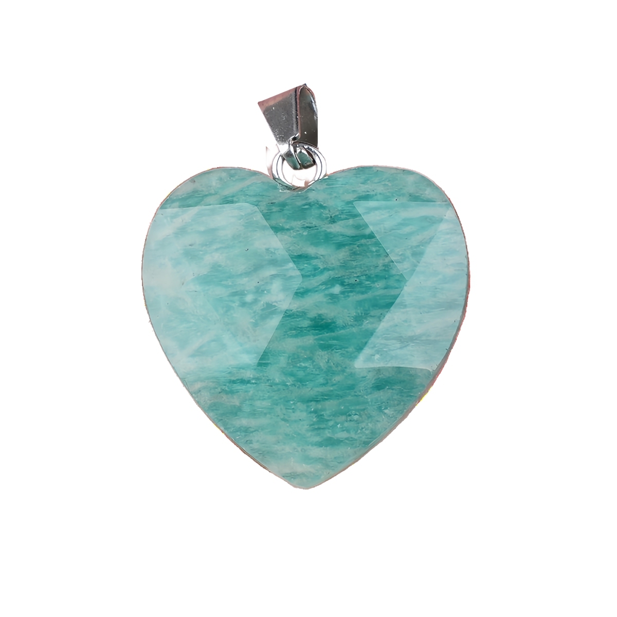 20MM Faceted Heart Gemstone Pendant For Making Jewelry