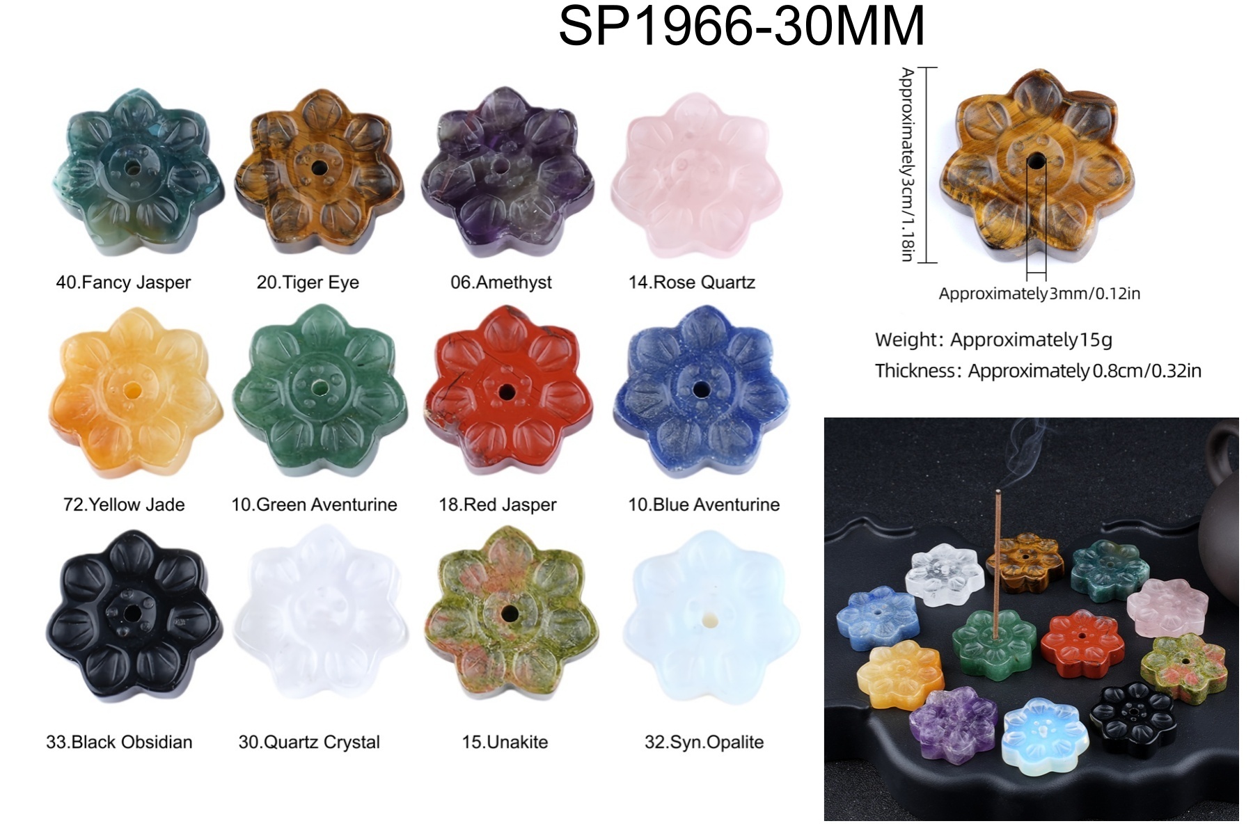 Lotus Flower Aromatherapy Pendant, 30MM Crystal Grid Stone Fragrance Holder for Essential Oils, DIY Chakra Jewelry Gift, Manifestation Tool