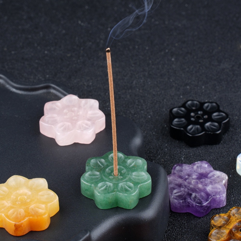 Lotus Flower Aromatherapy Pendant, 30MM Crystal Grid Stone Fragrance Holder for Essential Oils, DIY Chakra Jewelry Gift, Manifestation Tool