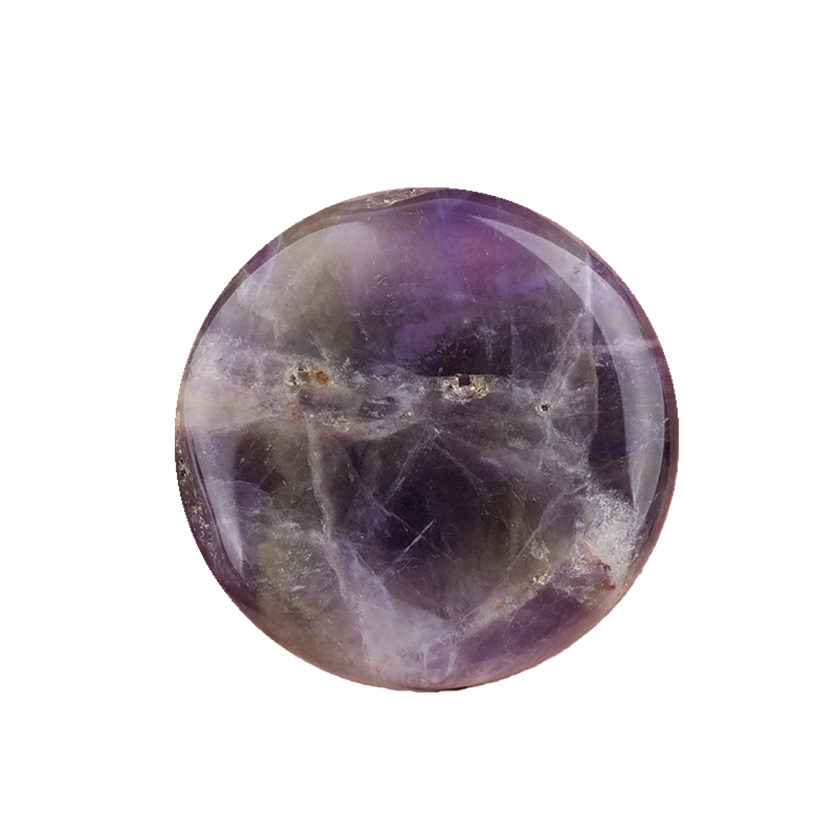 Double Flat Circular Gemstone Disc ;20MM/30mm Round Crystal Cabochon for DIY Jewelry Making Pendant Ring Craft Supplies