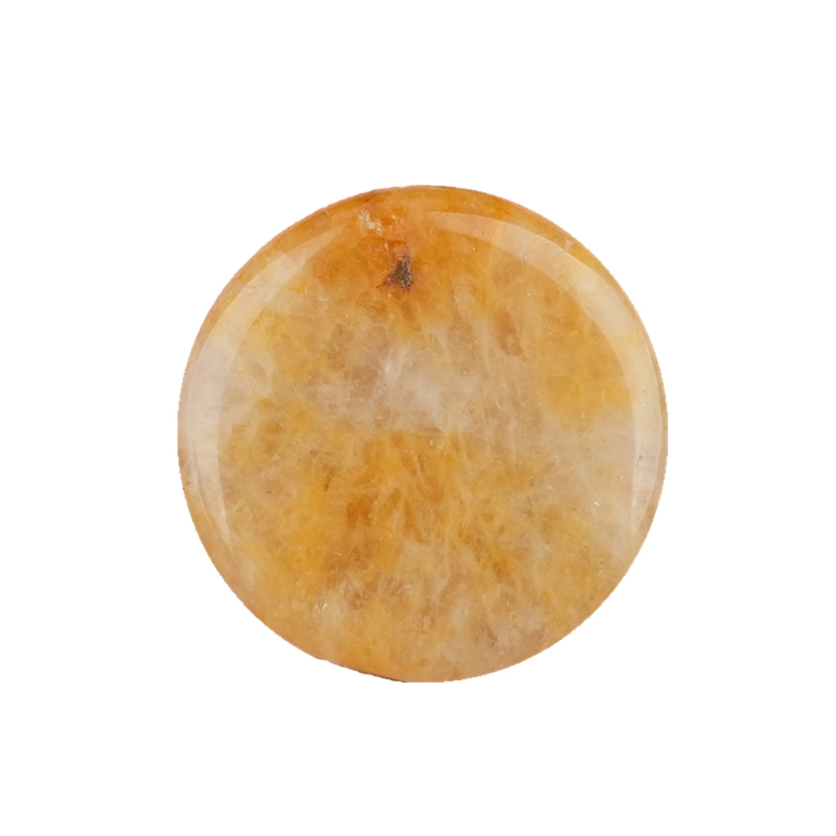 Double Flat Circular Gemstone Disc ;20MM/30mm Round Crystal Cabochon for DIY Jewelry Making Pendant Ring Craft Supplies
