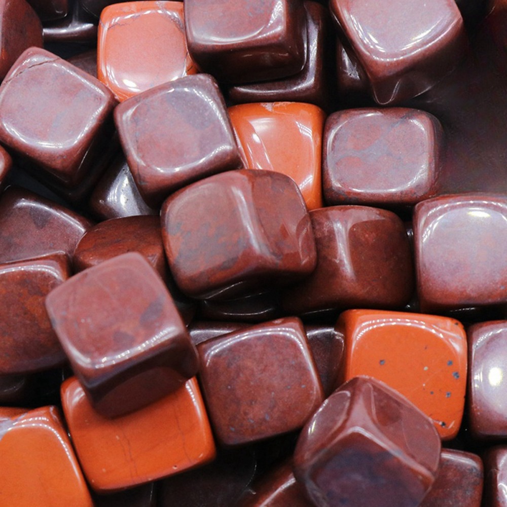 Cube Gemstone Ornament Tumbled Crystal Cubes for Home Decor & Energy Cleaning