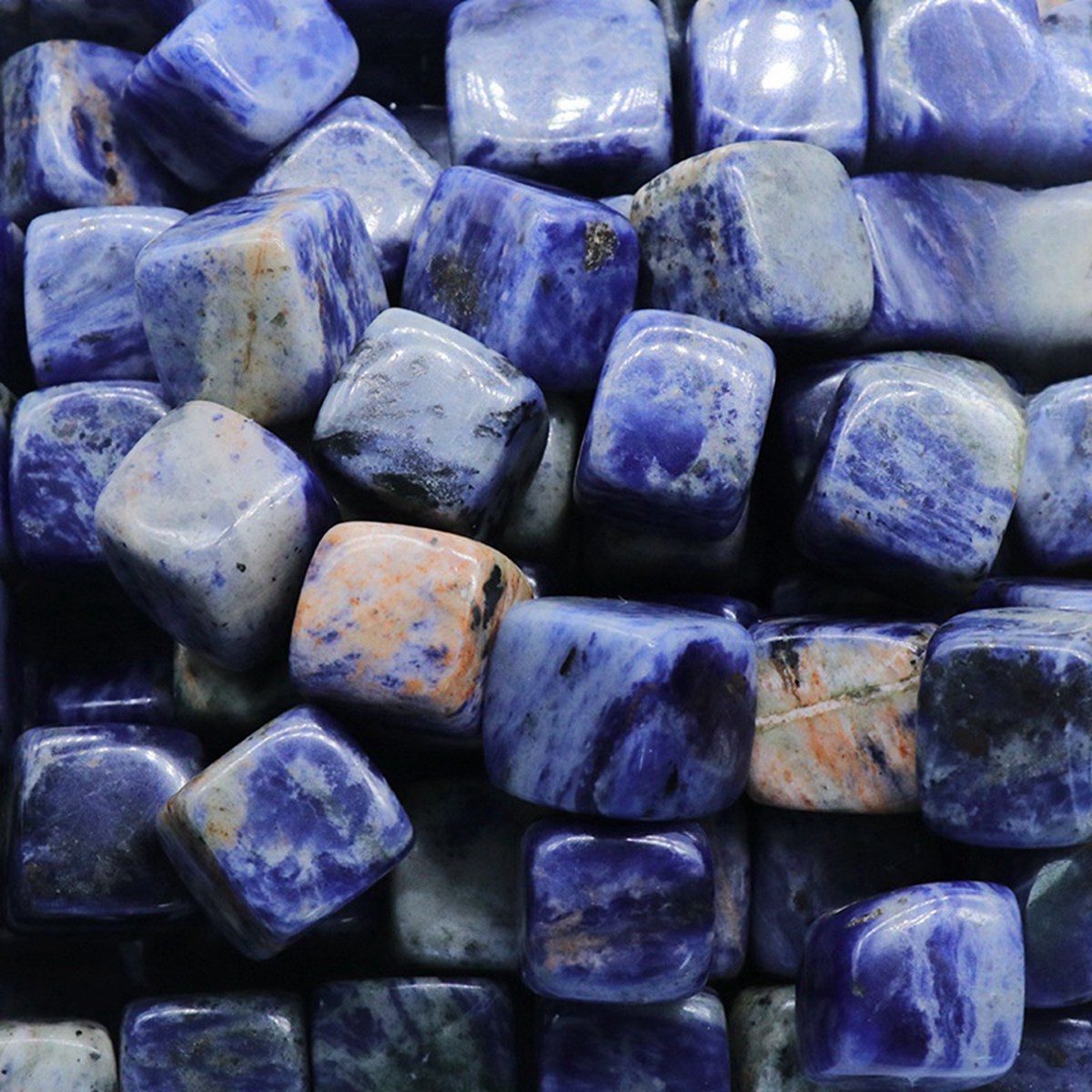 Cube Gemstone Ornament Tumbled Crystal Cubes for Home Decor & Energy Cleaning
