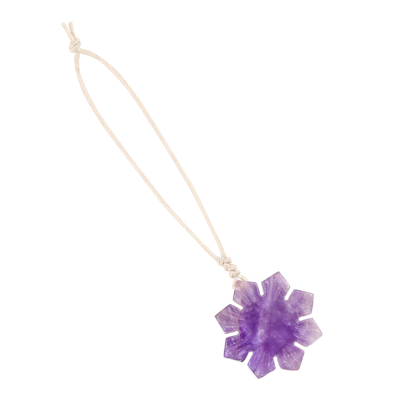 30mm Snowflake Gemstone Pendant Charms for Home Decoration
