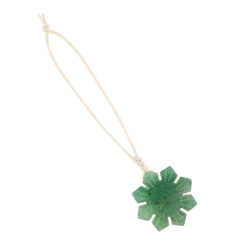 30mm Snowflake Gemstone Pendant Charms for Home Decoration