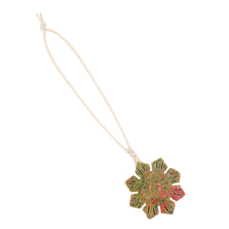 30mm Snowflake Gemstone Pendant Charms for Home Decoration