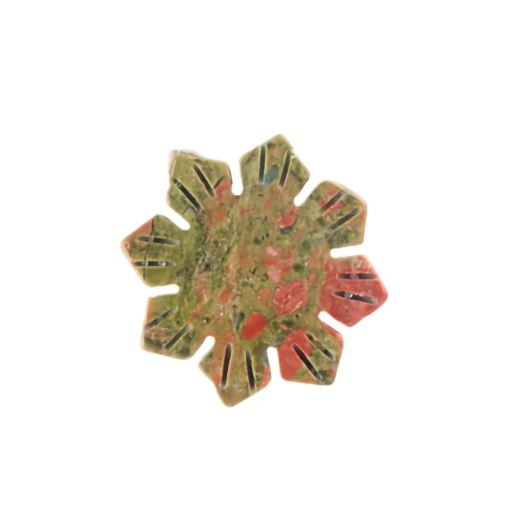 30mm Snowflake Gemstone Pendant for Home Decoration