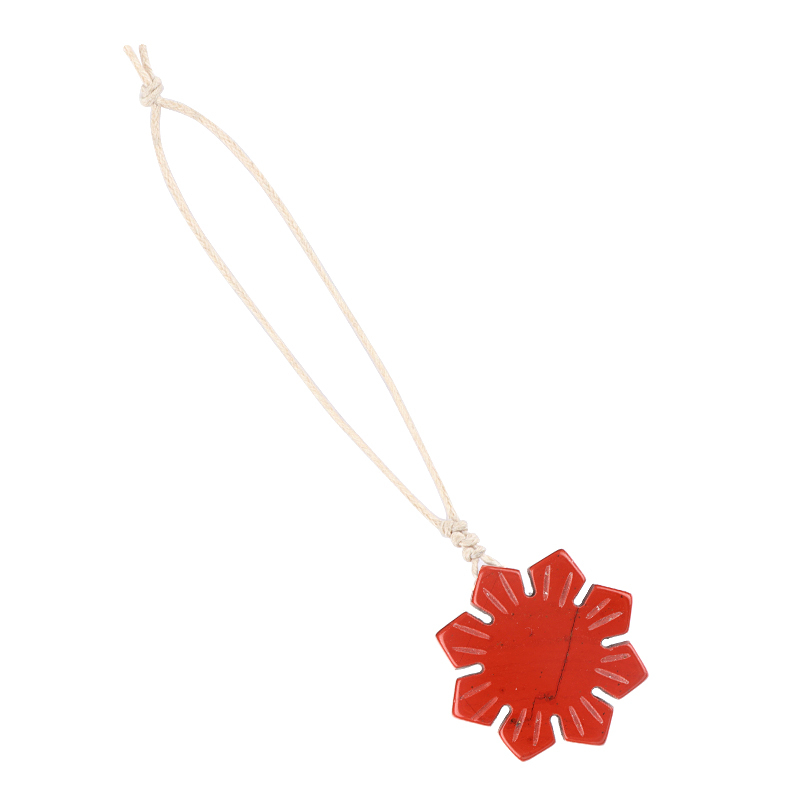 30mm Snowflake Gemstone Pendant Charms for Home Decoration
