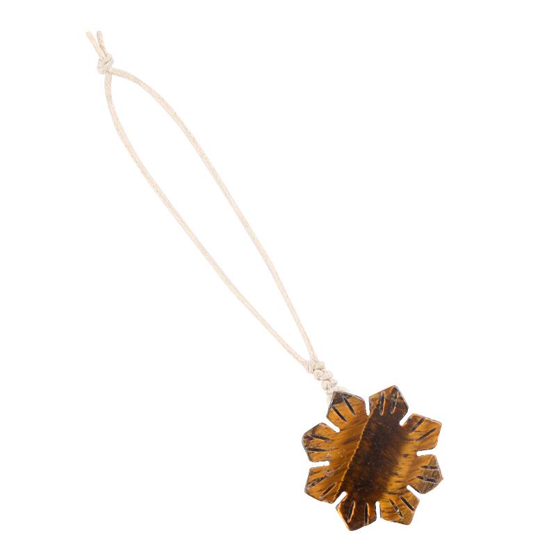 30mm Snowflake Gemstone Pendant Charms for Home Decoration
