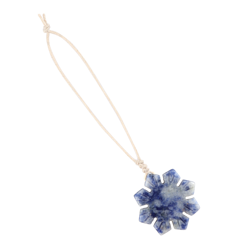 30mm Snowflake Gemstone Pendant Charms for Home Decoration