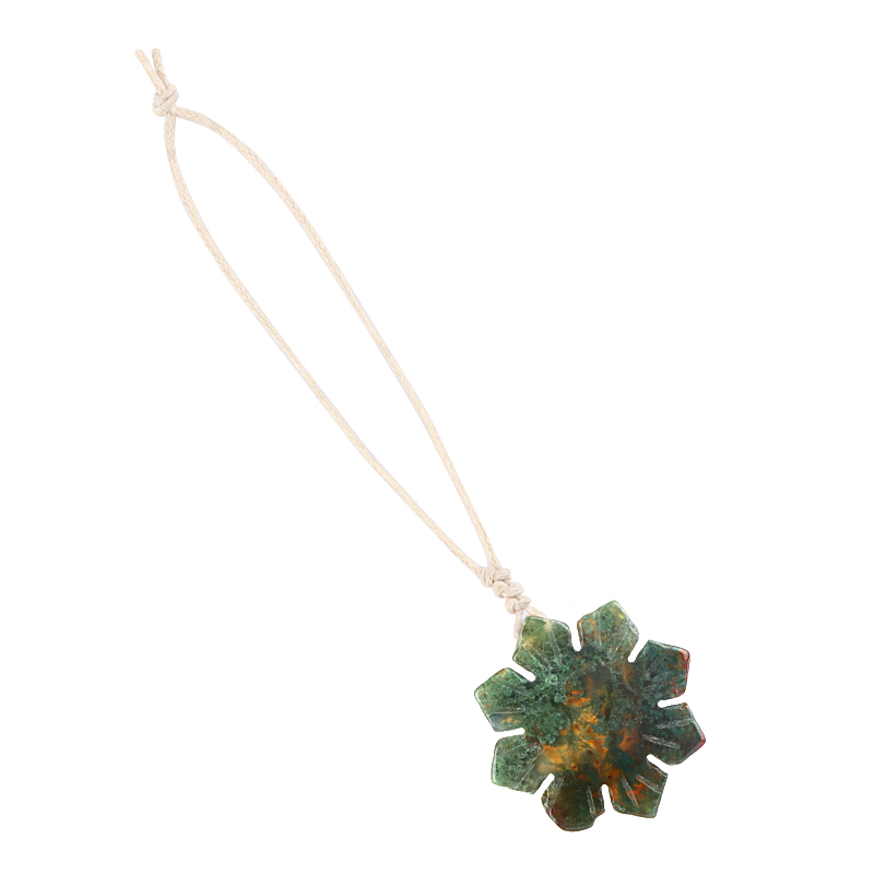 30mm Snowflake Gemstone Pendant Charms for Home Decoration