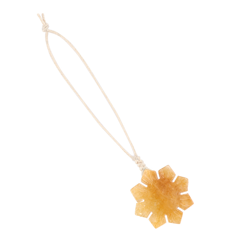 30mm Snowflake Gemstone Pendant Charms for Home Decoration