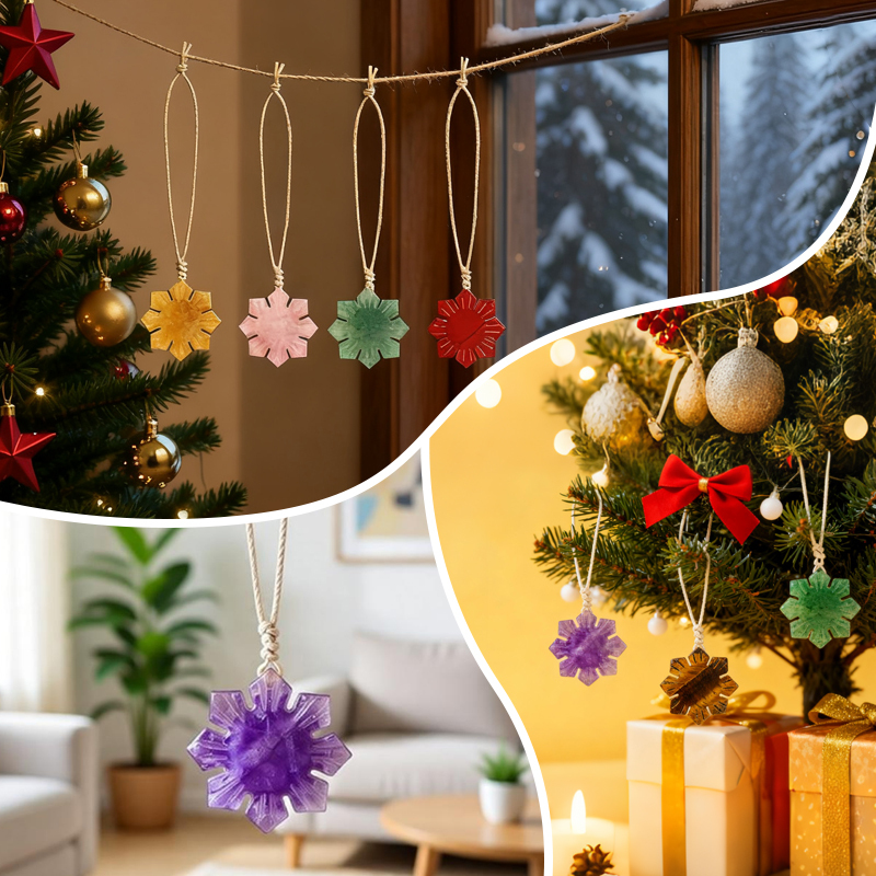 30mm Snowflake Gemstone Pendant for Home Decoration