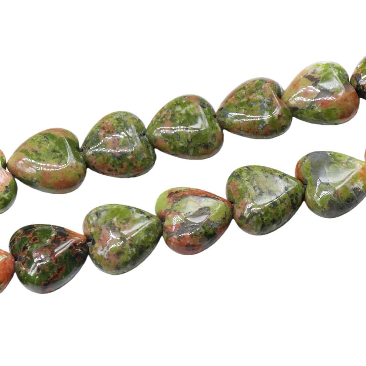 Loose 10MM Love Heart  Stone Beads for Making Jewelry 1 Strands